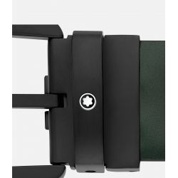 Ремень Montblanc классический широкий темно зеленый | MB129428