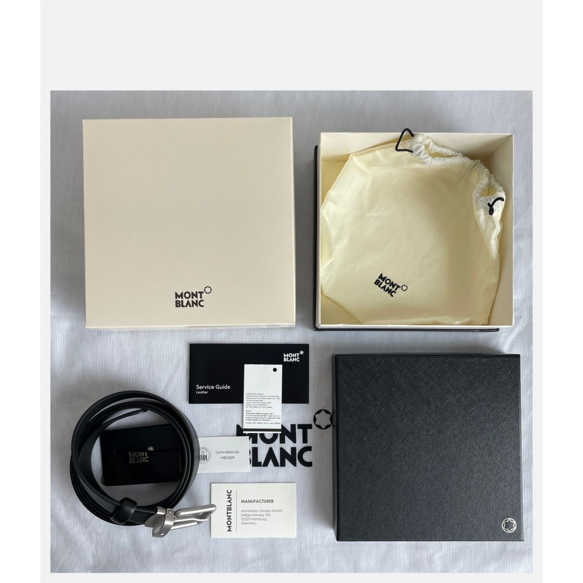 Ремень Montblanc черный кожаный матовая пряжка | MB129453 Ремень Montblanc черный кожаный матовая пряжка | MB129453